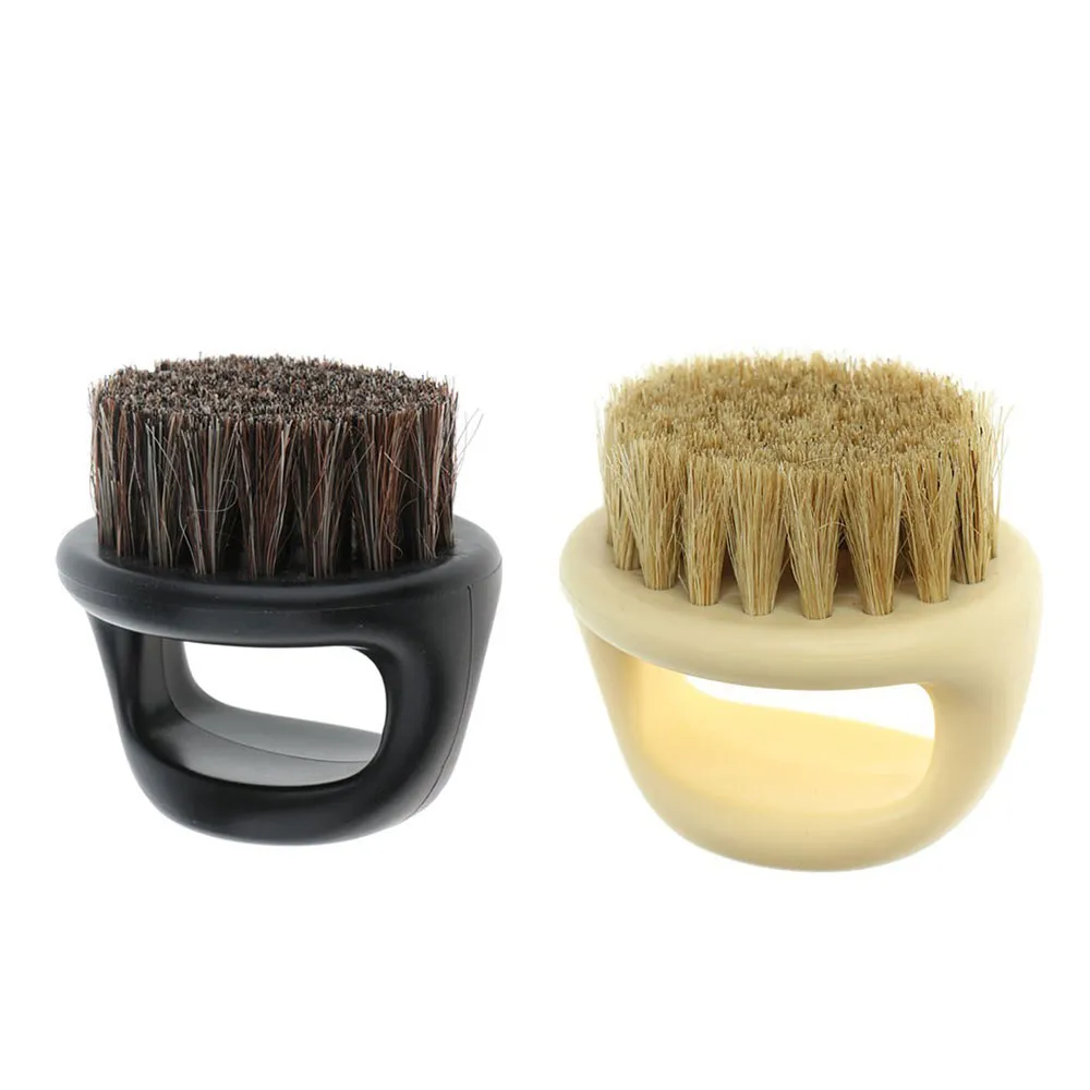 Brosse à barbe à moustache pour hommes Salon de coiffure brosse à cheveux rasage poils du visage cou visage Duster brosse pour la coiffure