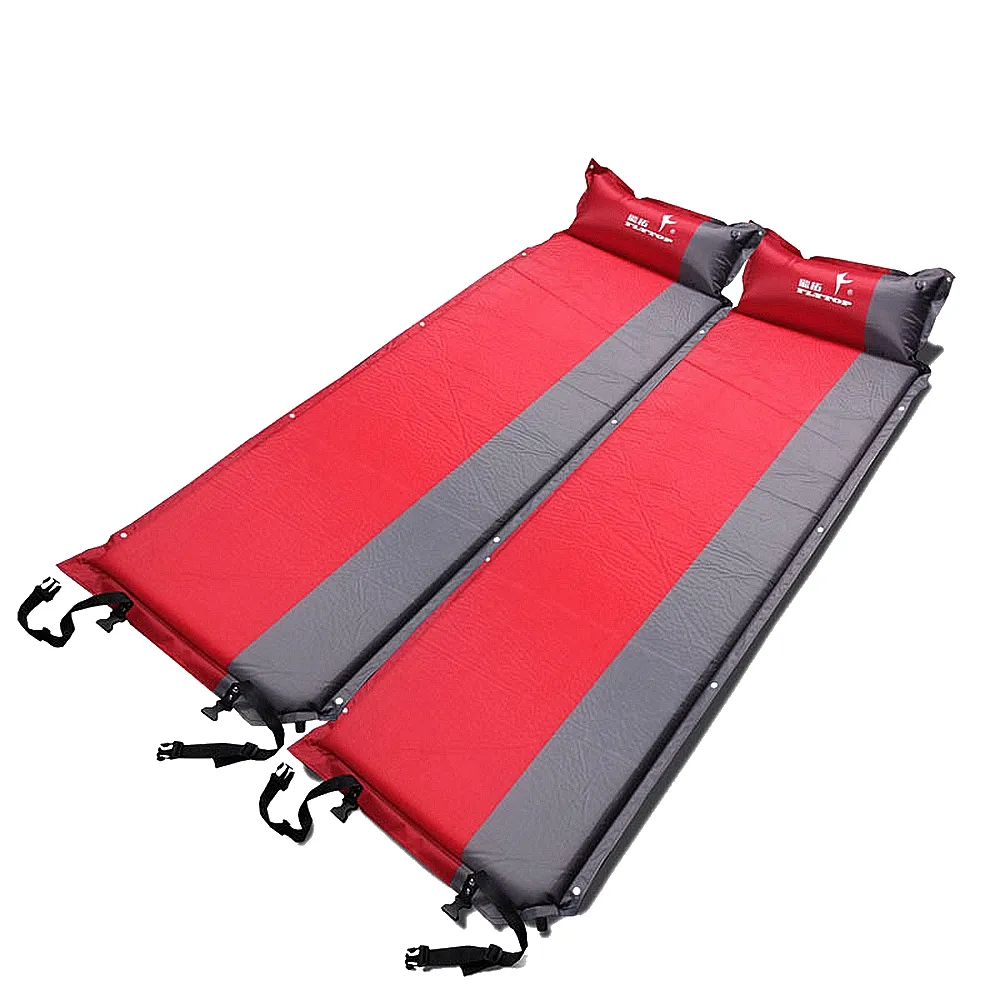 Dicke 5 cm Outdoor-Campingmatte, automatische aufblasbare Luftmatratze, gespleißt, selbstaufblasende Camping-Matratzen, Zeltbett