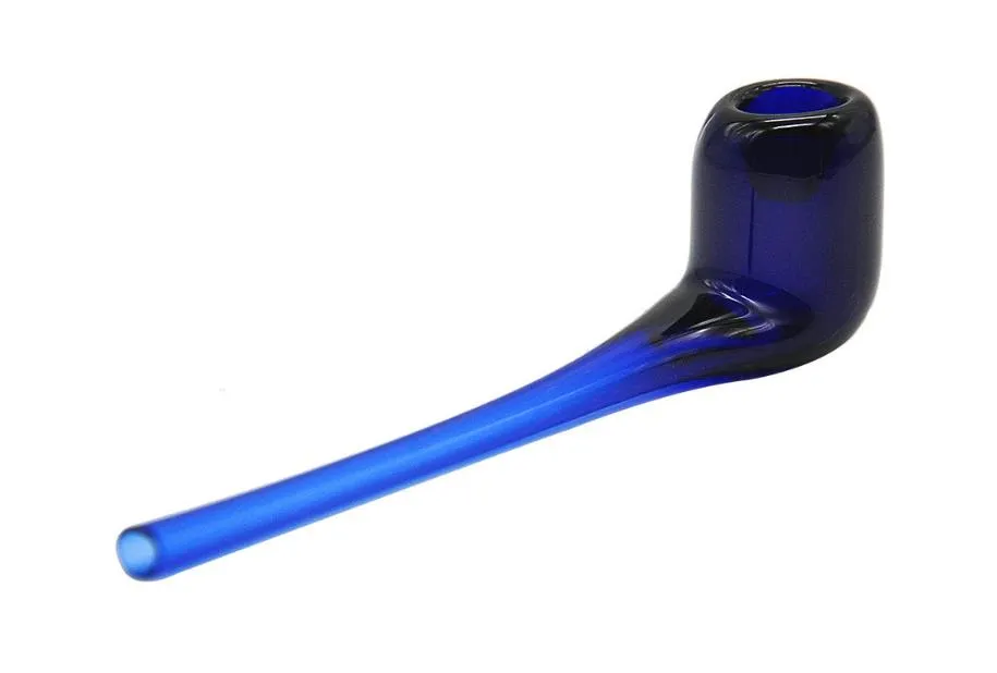Синий постепенный вид стеклянная труба легко чистить стеклянную трубу