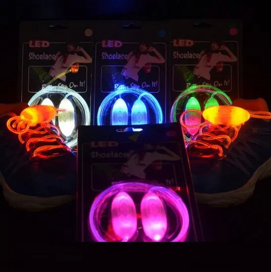 ES Patinaje de fiesta Encantador LED Flash Iluminar Respaldos cordones de los zapatos Cordones de zapatos Zapatillas de deporte YH1223