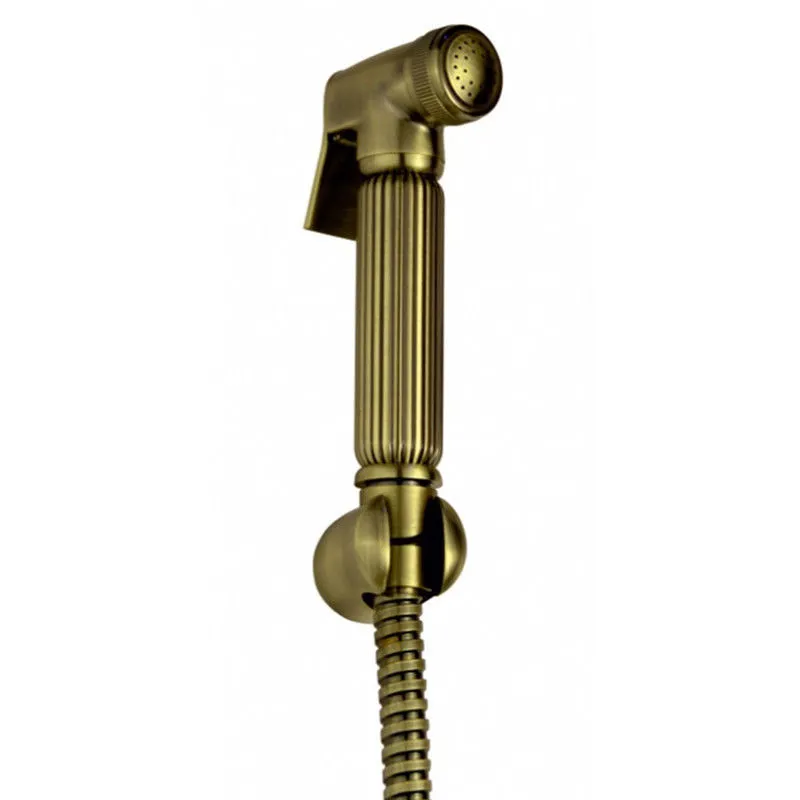 ROLYA Spruzzatore per bidet a mano in bronzo antico Spruzzatore portatile per WC da bagno vintage