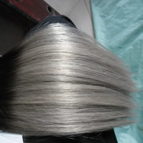 Ombre T1B/Grey Straight Silver Ombre Micro Loop Human Hair Extensions 100% Human Micro Bead Links Machine Made Remy Hair Extension