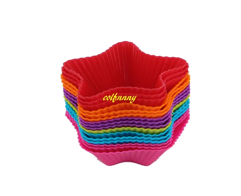 Mould Cake, Silicone Baking Moulds Kmart .Colorful Five Pointed Star Shaped Silicone Muffin