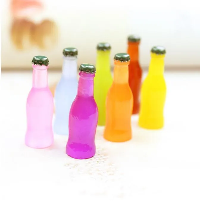 Lebensmittelspielzeug aus Harz Neuheiten Zubehör für Halskettenanhänger Cola-Flaschen DIY-Handyschale Schönheitsmaterial Nagelverzierung