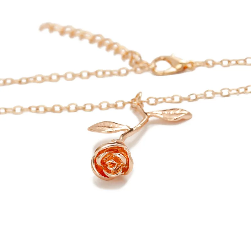 Collana della Rosa della ragazza di fiore le donne i Maxi Rosa del Choker Boho Monili all'ingrosso Drop Shipping