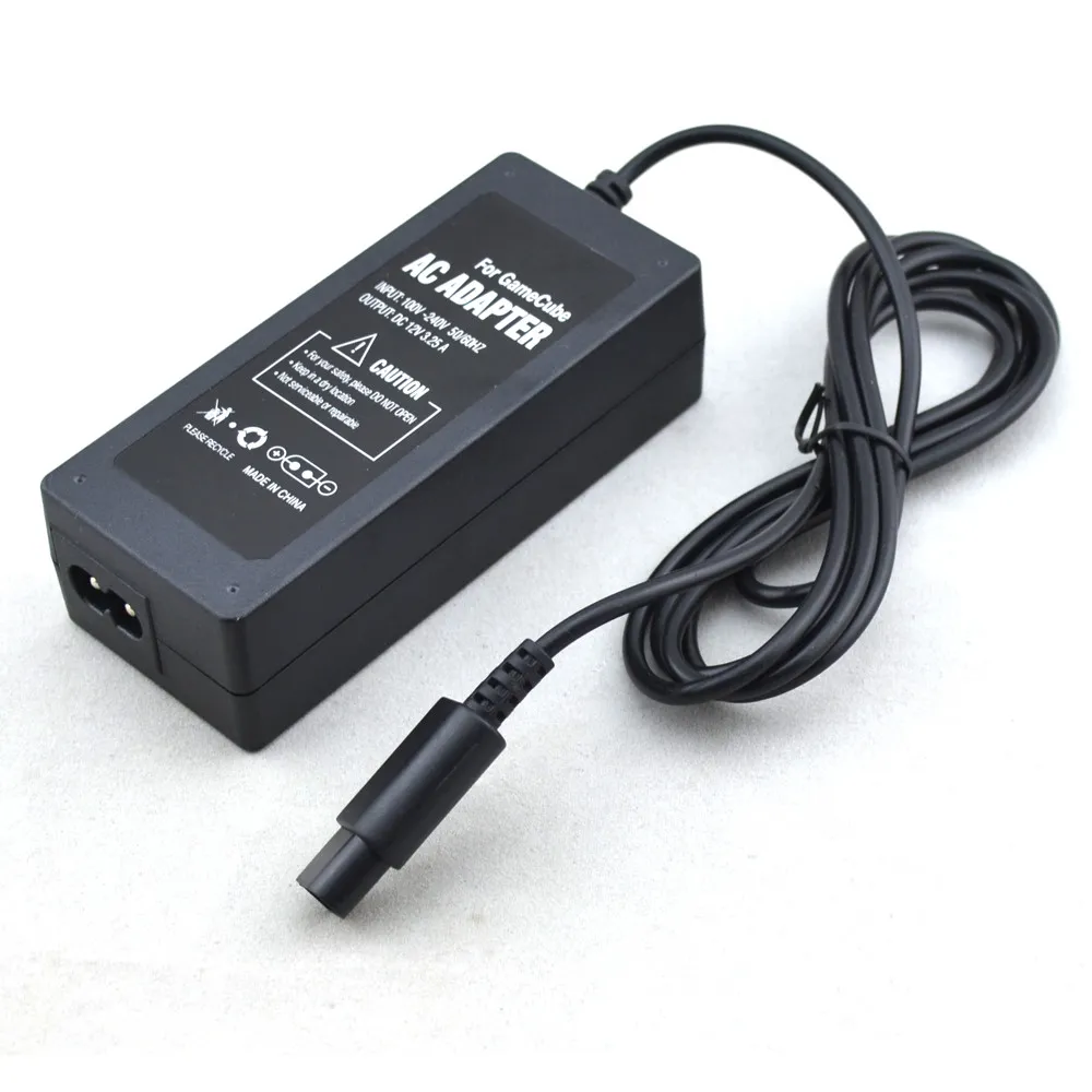 US EU Plug GC AC adapter Power supply Charger for Gamecube NGC console with cable DHL FEDEX EMS FREE SHIP