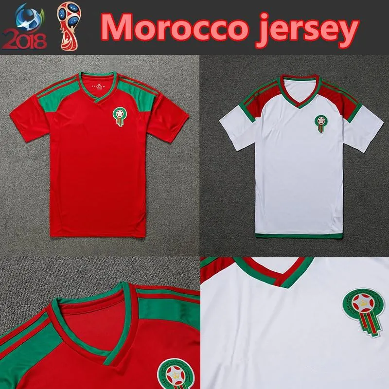 2018 World Cup Morocco Home Soccer Jersey Morocco National Football Team Home Red Soccer Shirt
