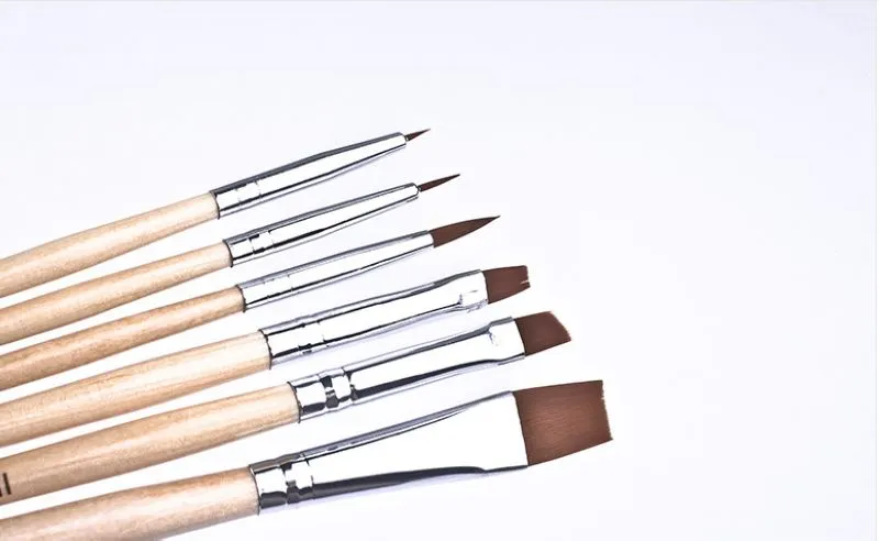 IMAGIC brush painting paint brush for body and face make up brush set tools with wood handle and Kolinsky