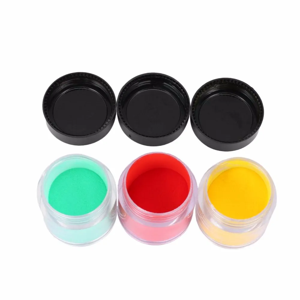 18 Farben Nail Art Acryl Pulver Dekorieren Maniküre Pulver Acryl