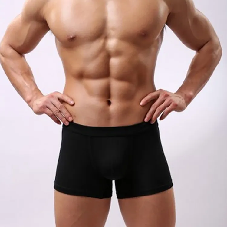 Modal Sexy Men Boxer Shorts underpant Underwear Solid Color U Convex Pouch Comfortable Breathable Underpants Fashion Man Boxers 