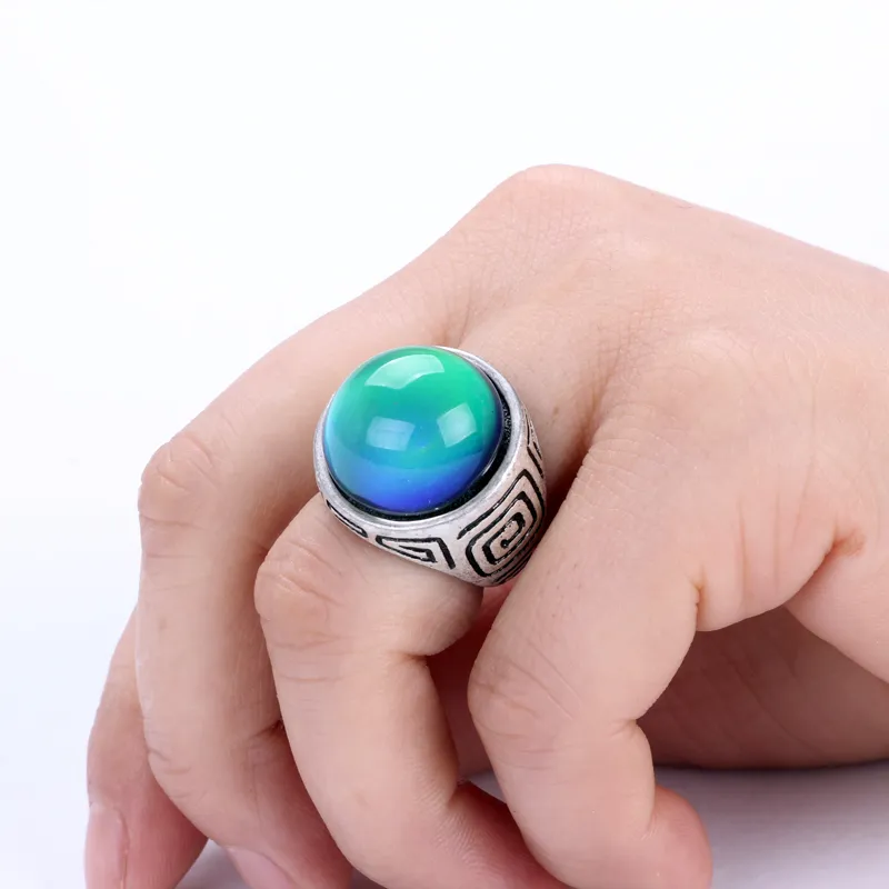 Venda por atacado novo design womens emoção sentindo cor mudança de humor anel de alta qualidade anéis jóias