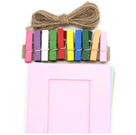 Newly Design DIY Photo Frame Paper Frames Solid Colorful Home Decorations  July29 From Tobies, $4.4