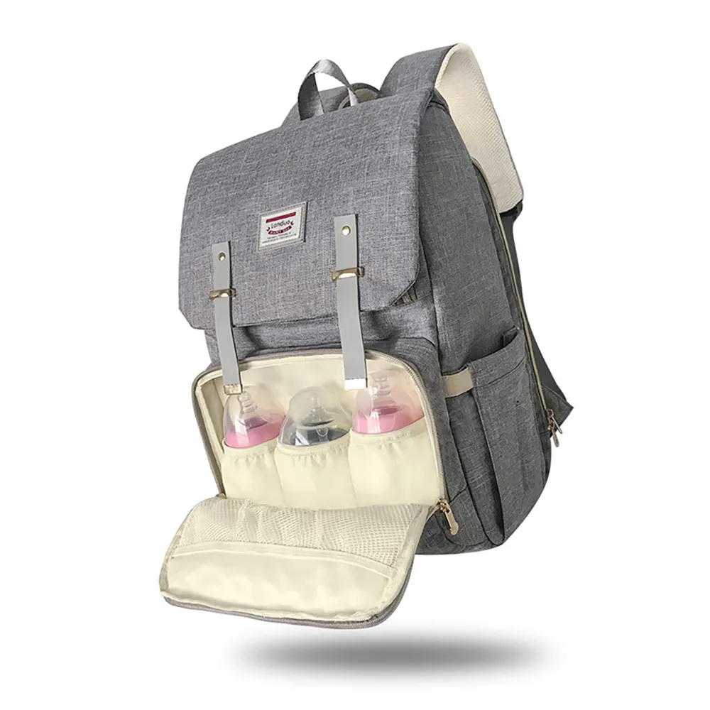 Роскошные Landuo Desinger многофункциональный подгузник подгузник пеленки Мумия рюкзак изменение спорта открытый матери пакеты сумки на ремне для ребенка 2018