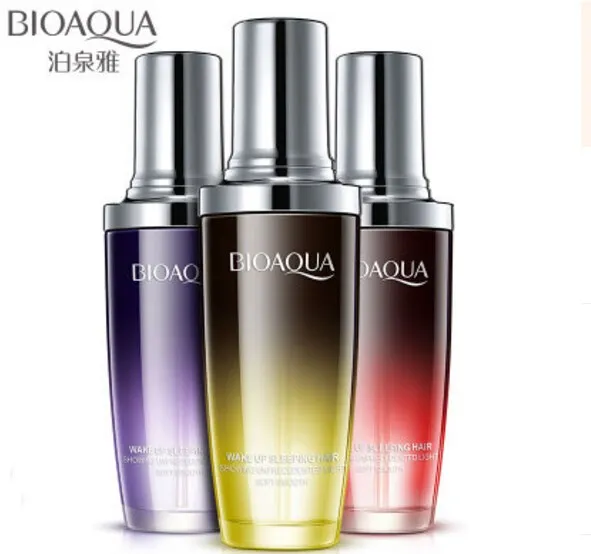 Recién llegado, aceites esenciales de perfume BIOAQUA para mejorar el encrespamiento del cabello, nutre los productos para el cabello con aceite de cola suave