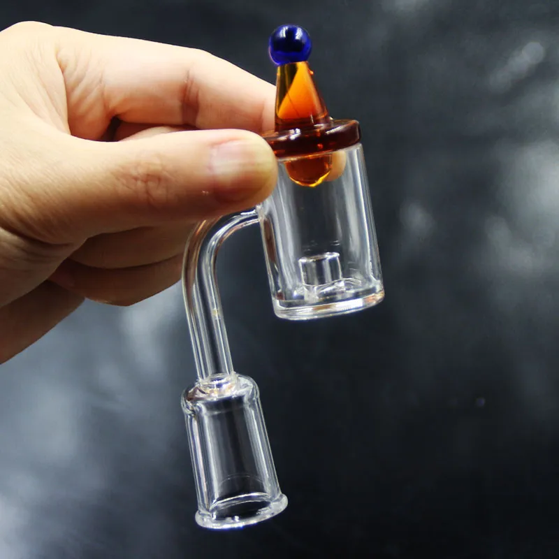 Le clou de noyau de réacteur de Banger de quartz a placé le fond de 4mm avec le chapeau de UFO Carb pour la plate-forme pétrolière de Bongs