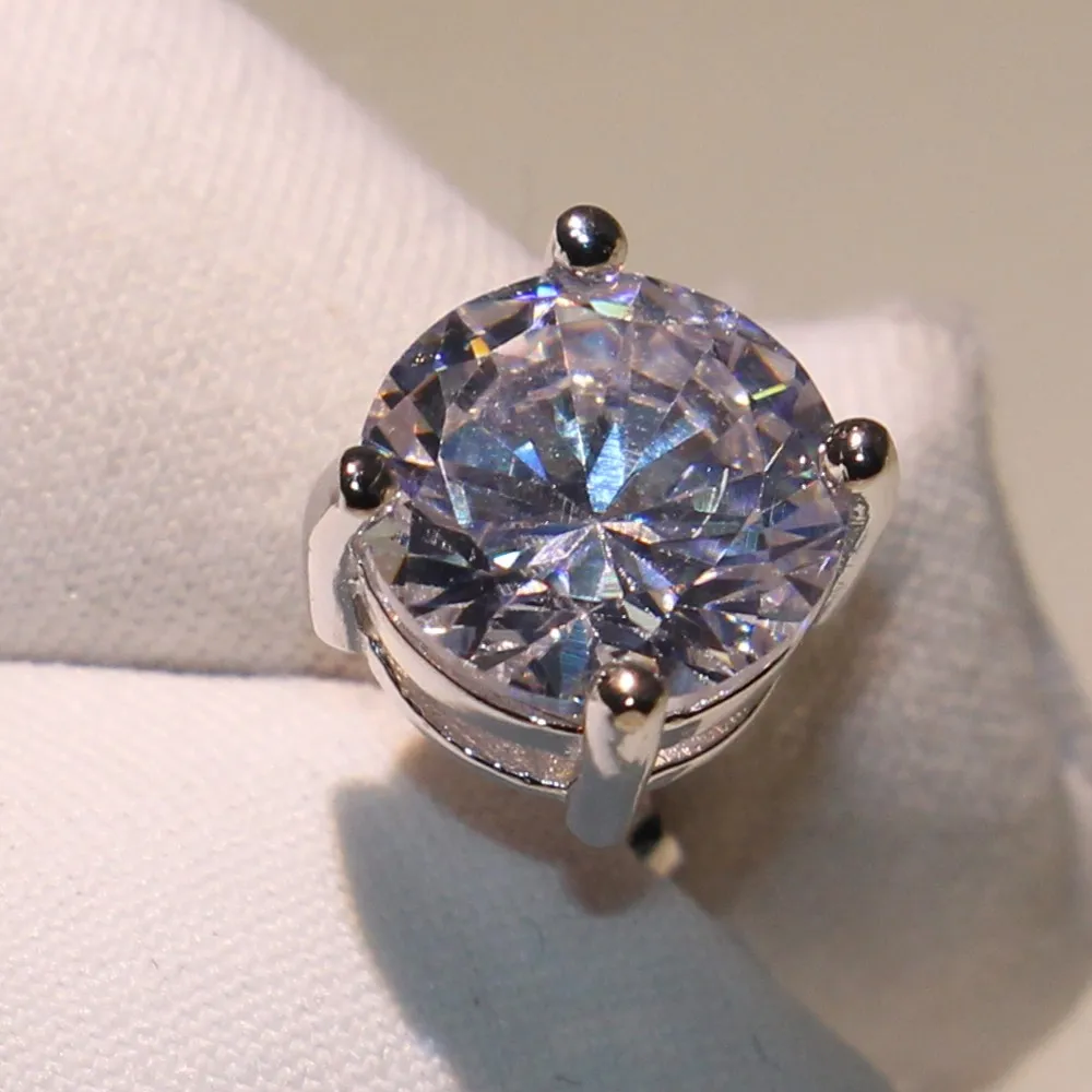 Choucong romantyczne biżuteria kolczyki na ślub Elegancki 925 Srebrny kolor 5a Cubic Cyrronia Stone CZ Diamond Earring G5758328