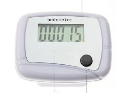 Partihandel Pocket LCD-pedometer Mini Singelfunktion Pedometer Stegräknare LCD-körningsstegmätare Digital Walking Counter