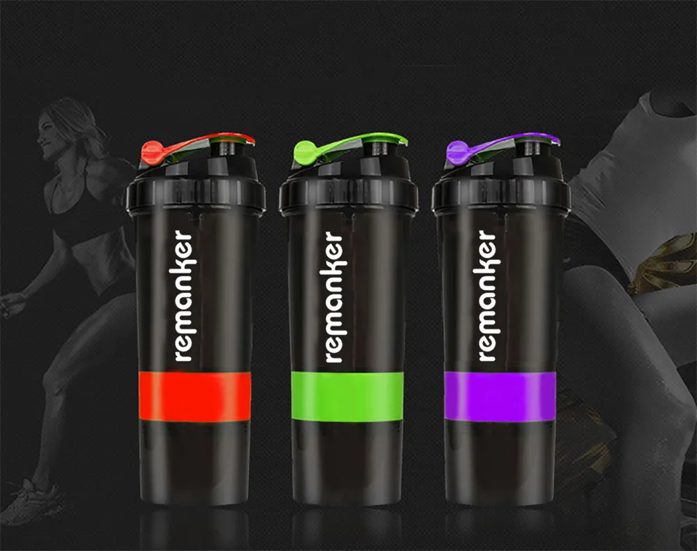 Protein Riskaker Rema Remanker Protein Shaker Bottles 3 Layer Blender... From Andyandcandy ...