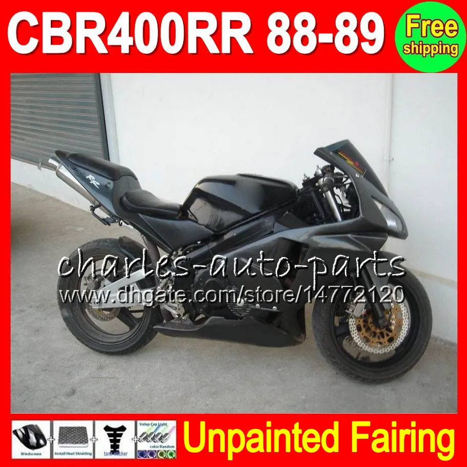 8Gifts UNPAINTED Full Fairing Kit för Honda CBR400RR NC23 88-89 CBR 400RR CBR400 RR CBR 400 RR NC23 88 89 1988 1989 Fairings Bodywork Body