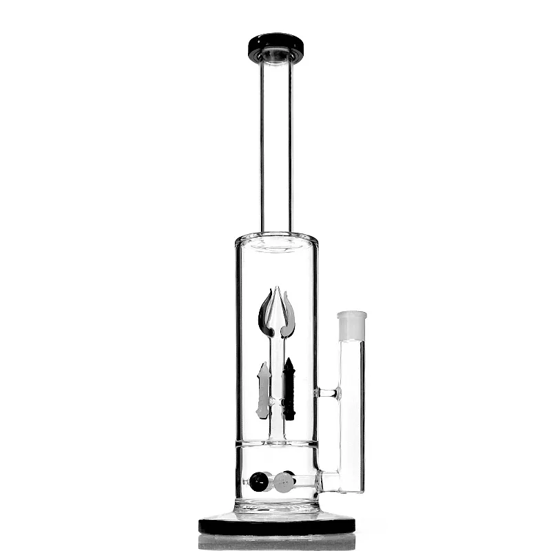 18.5 인치 Glass Bong Oil rig 봉 두께 유리 재순환 파이프 재활용 여과기 봉인 무료 배송