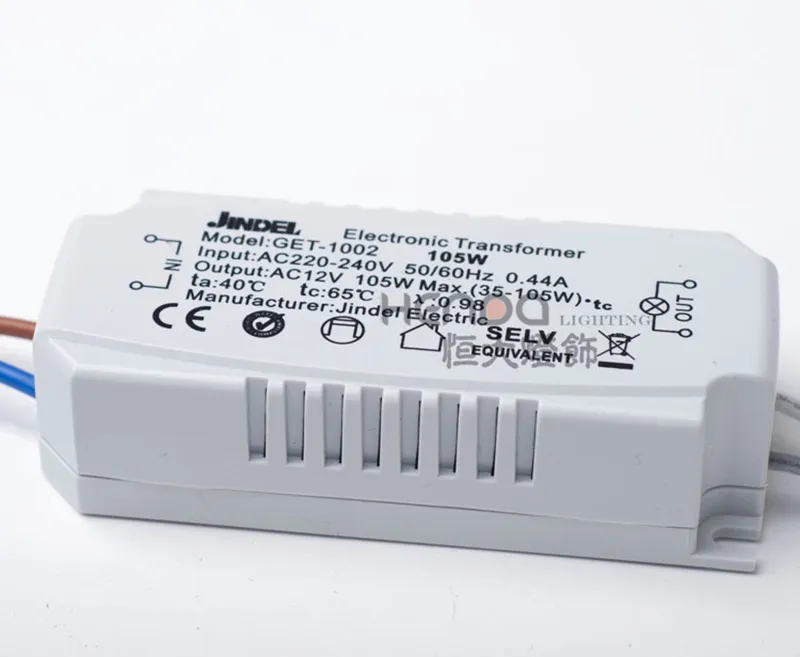 Jindel – Transformateur Électronique Ac220v Ac12v, Pour Lampe À Perles  Halogènes, Tasse 60w 80w 105w 120w 160w - Transformateurs D'éclairage -  AliExpress