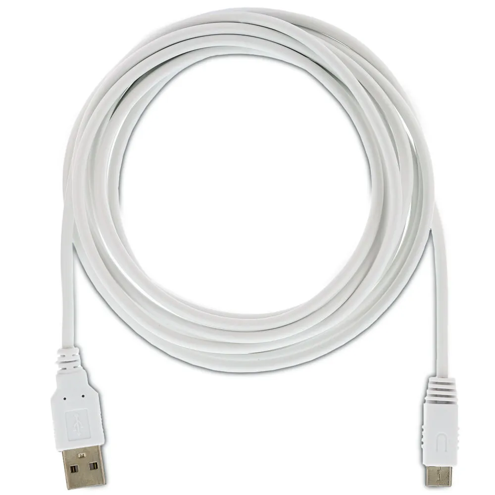 10FT 3M USB Gamepad Power Charger Cable Cable 3 metr White Black Ładowanie Ołów do Wii U DHL FedEx EMS Free Ship