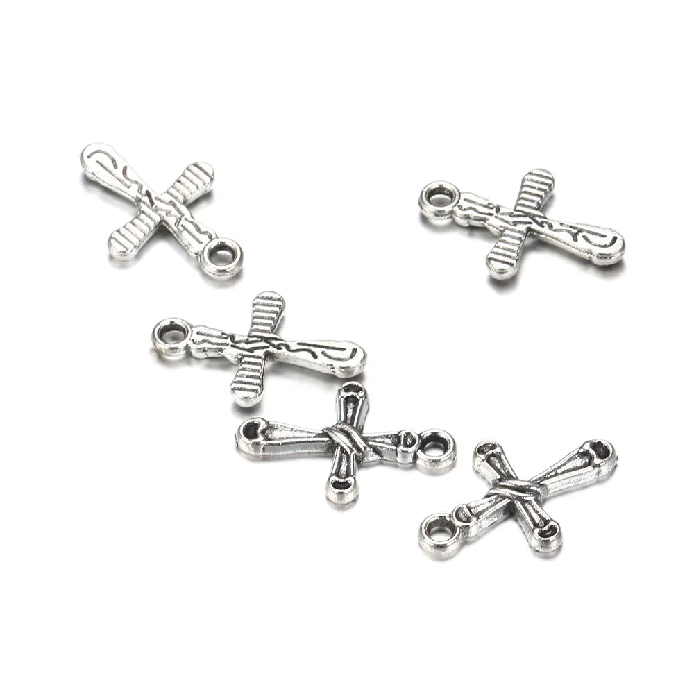 100 teile/los 20*13mm charms anti Silber Vintage Kleine Charms Anhänger für halskette Schmuck Handgemachte Erkenntnisse Großhandel4863345