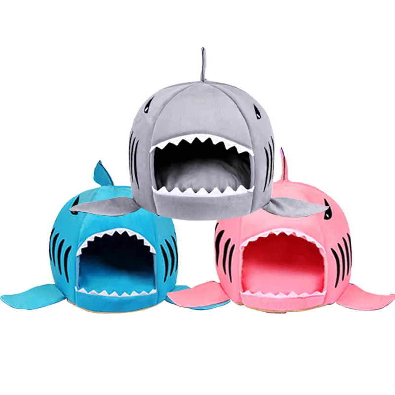 pet supplies shark mouth detachable pet house dog accessories dog bed Tiddy Bichon little dog cat house