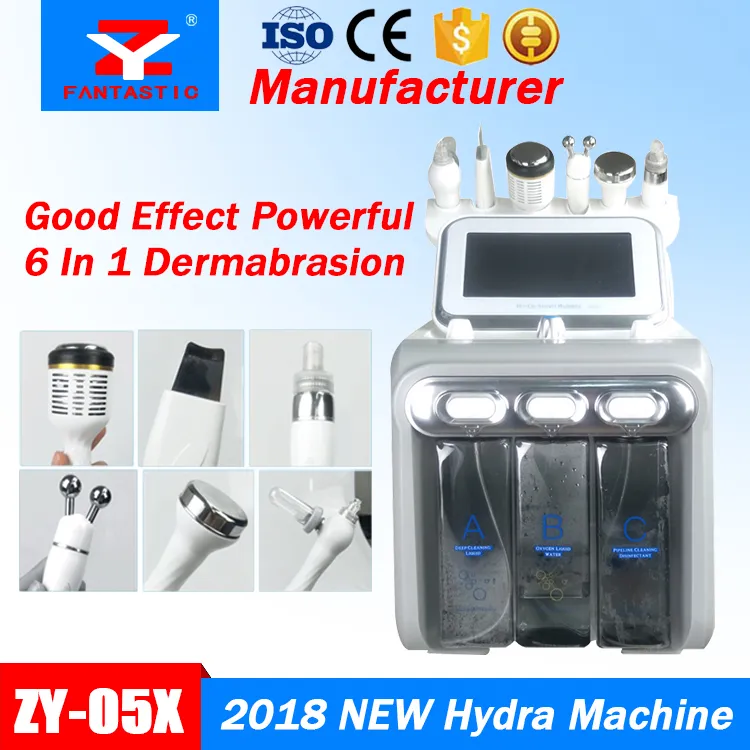 Hydra Dermabrasion RF Bio-lifting Spa Machine faciale / Machine faciale Hydro Microdermabrasion / Water Dermabrasion Cold Hammer Oxygen Spray