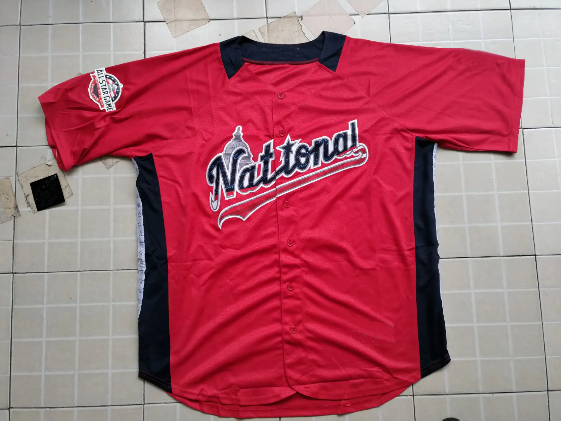 All Star Jersey Official MLB Nation League Baseball Jersey Baez Harper Scherzer Arenado Blackmon Posey Albies Freeman Goldschmidt Kemp