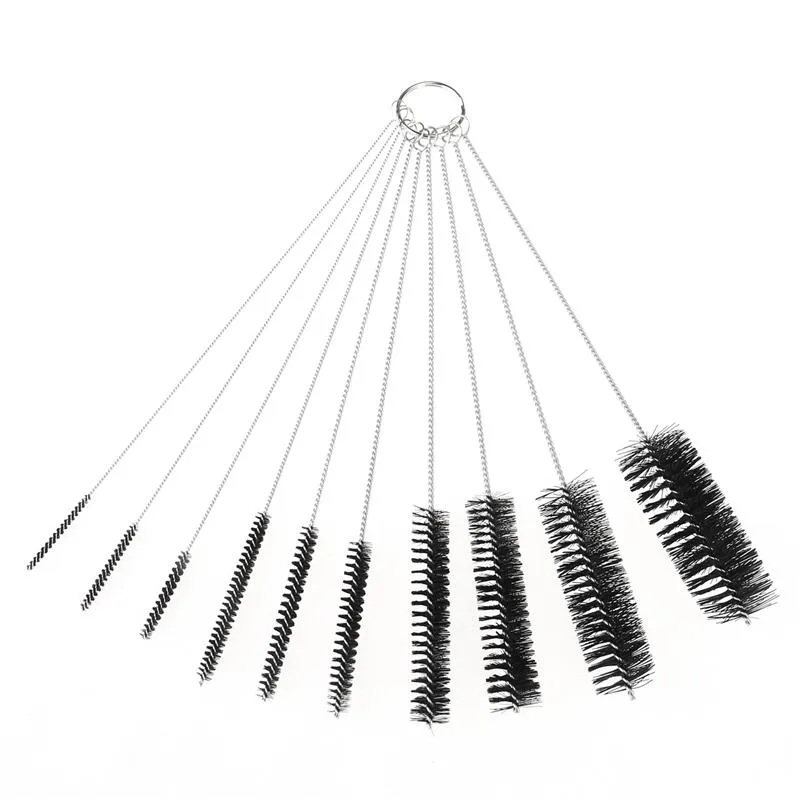 Nylon Tube Brosses De Nettoyage Paille Ensemble Pour Bouteille Pailles À Boire Verres Claviers Bijoux Propre Outils c636