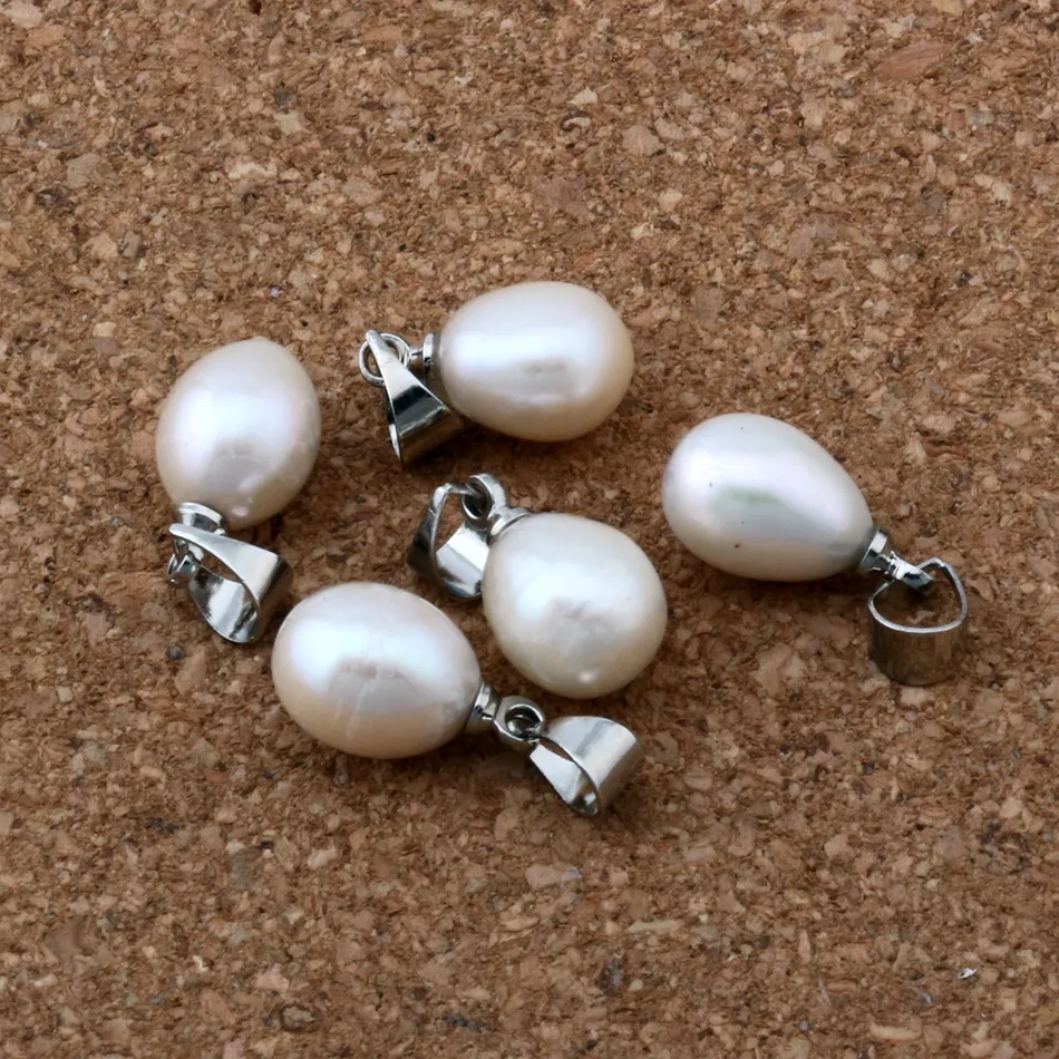 20st Oval Pearl Charm Pendants Lämplig för smycken som gör armband Halsband DIY Tillbehör