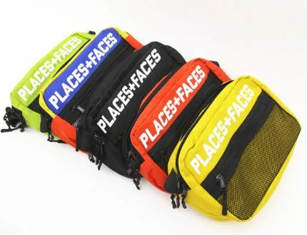 أماكن جديدة+وجوه 3M حقيبة ألواح التزلج عاكسة P+F أكياس الرسائل غير الرسمية الرجال والنساء Hip-Hop Bag Mini Mini Packs Mini