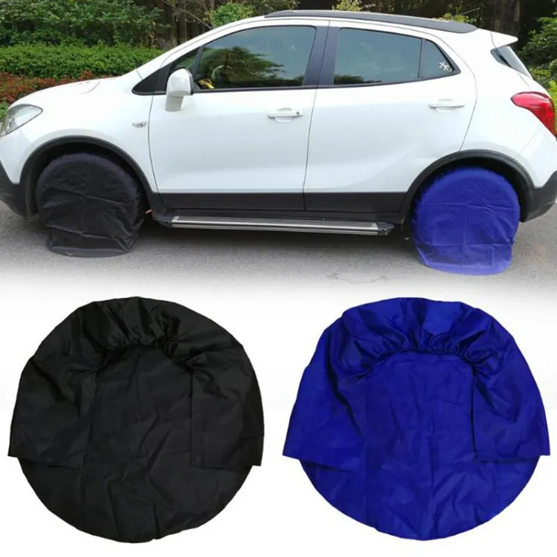 4pcs 32inch TIRE DE ROUE COUVERTURE DE CAS DE VOITURE PNEU DE SAC NOUVEAU PROTECTEUR DE LA ROUE DE VÉHICULE POUR LA VOITURE DE CHAMP DE VOITURE CAMPER DE CARNATEUR DE VOITURE