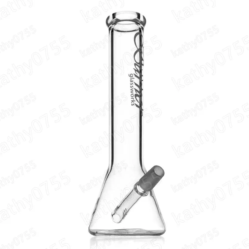 Glass oil rigs 14mm male Joint 8.1 inches Glass Bong wholesale price Clear glass Water Pipe with percolator for Smoking 