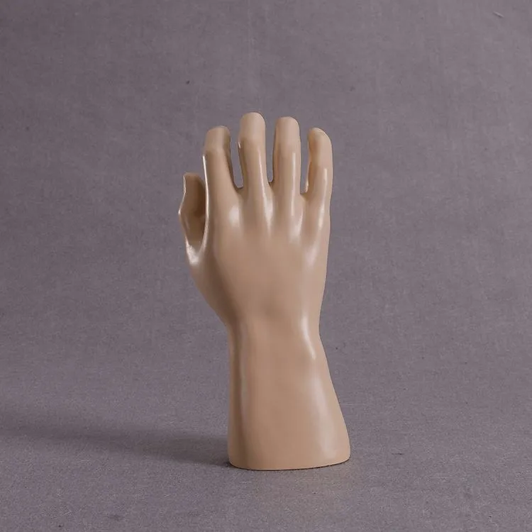 Geen verzendkosten!! Hoog niveau mannelijke hand mannequin beste plastic mannequin hand fabriek direct verkopen