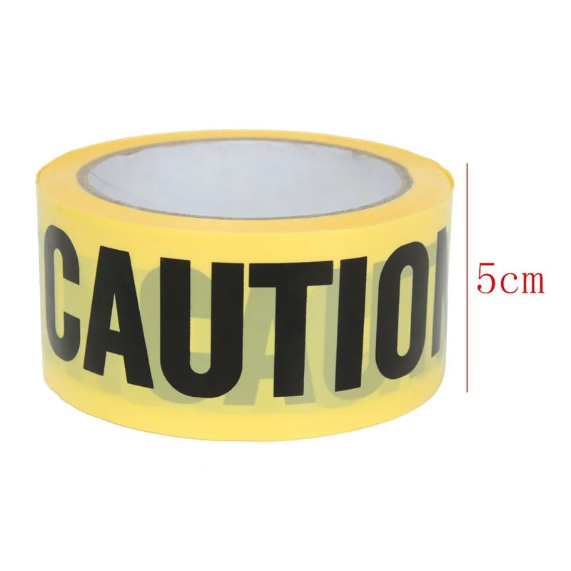 25mx4.8cm Roll Yellow Caution Tape Sticker Safety Barrier For Police Barricade For Contractors New Arrival