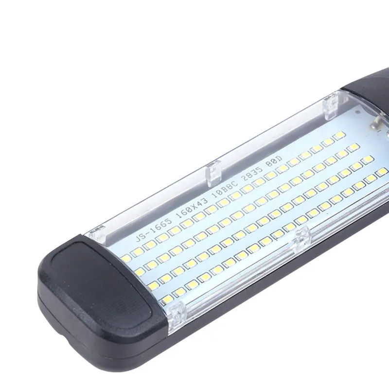 Bärbara 80 LED-pärlor ficklampa Magnetic LED Nödsäkerhetsarbete Ljusbil inspektion reparation handhållen arbetslampa