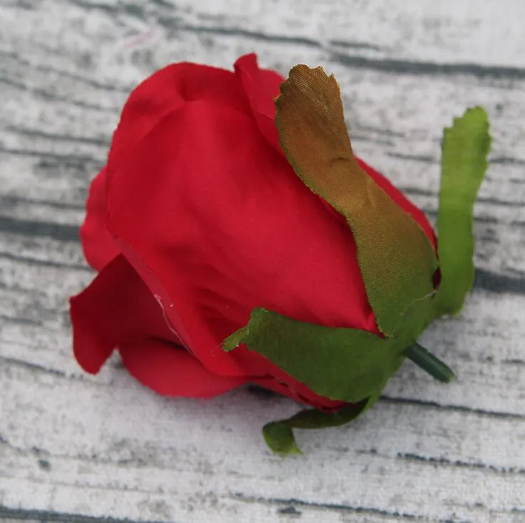 Rose Heads Artificial Flowers Dia 9cm Faux Silk Roses Heads Home Wedding Party Decorations DIY