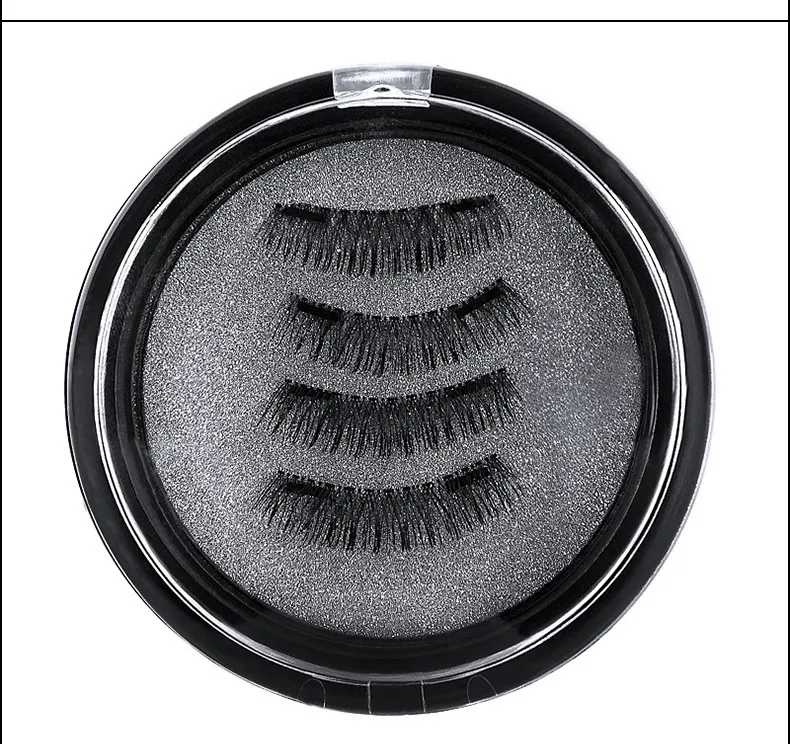 Brand New 2 Magnetic False Eyelashes Natural Long Dual Magnets Fake Lashes viene fornito con scatola retial DHL Free