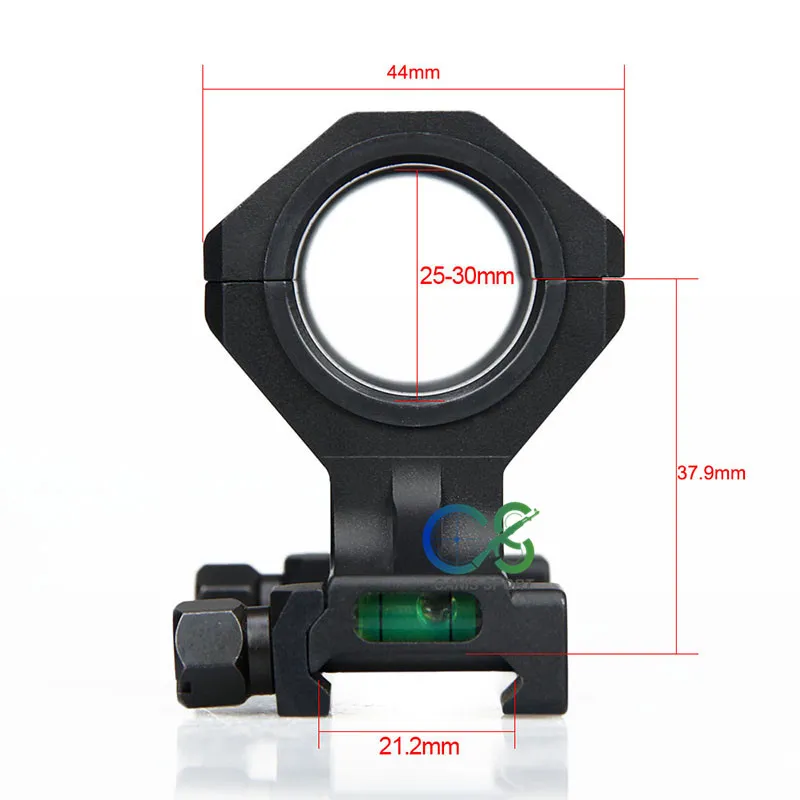 Scope Mounts Accessoires Aluminium 25-30 mm Dubbele ring Scope Adapter Past 21,2 mm Picatinny Rail voor jacht op CL24-0145