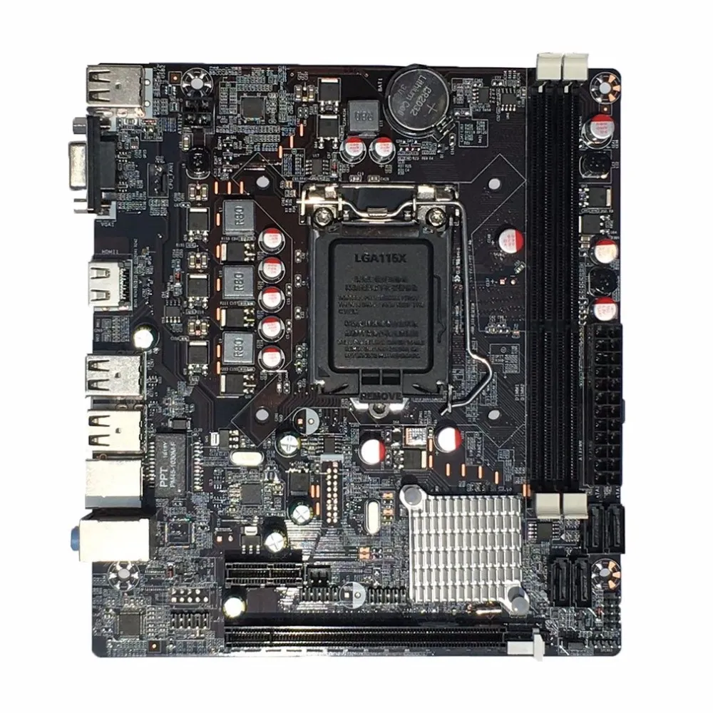 Freeshipping 전문 H61 데스크탑 컴퓨터 메인 보드 마더 보드 LGA 1155 핀 CPU 인터페이스 업그레이드 USB2.0 DDR3 1600/1333