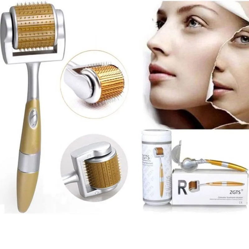 ZGTS 192 Titan Micro Needles Therapy Derma Roller för akne ärravlägsnande Anti-Aging Hudvård Föryngring Skönhet