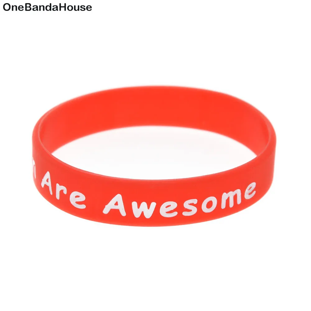 1PC Children Are Awesome Silicone Rubber Bracelet Perfect To Use In Any Benefits Gift For Kids