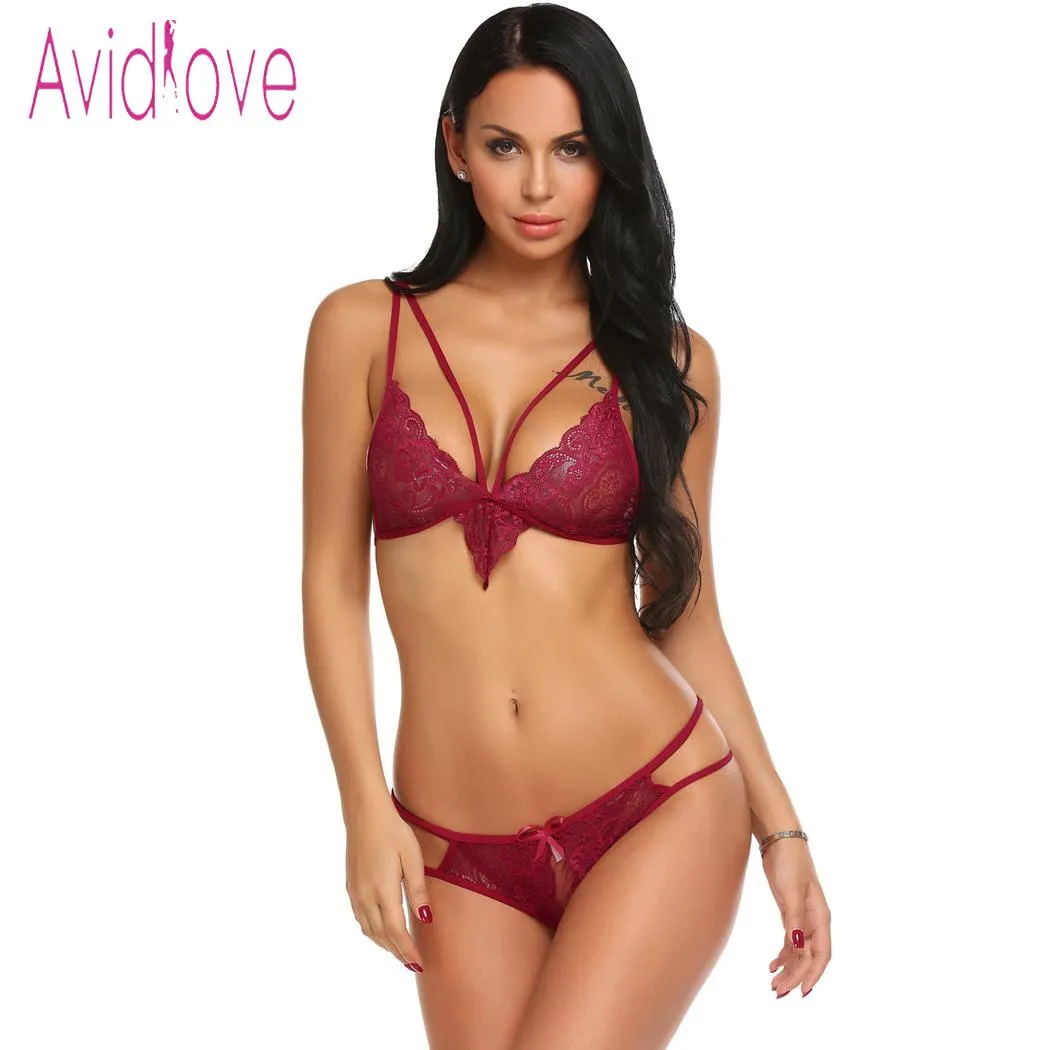 Avidlove Women Babydoll Unlined Sexy Costumes Lingerie Set Women Lace Bra  Set With Backless Panty Baby Doll From Amyshop2, $17.9
