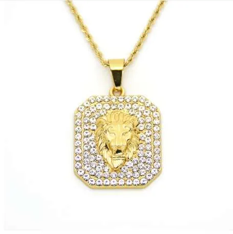 Lion Rapper Chain Stainless Steel Rope Chain Lion Head Pendants Hip Hop... From Yoyo_rock ...