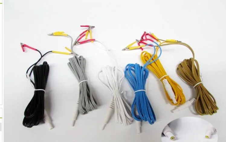 5 sztuk Hwato SDZ-II Elektroniczny Instrument Akupunktura Wyjście Ołów Ołów Drut Elektro-Akupunktowy Krokodyl Klip Cable 5 kolorów