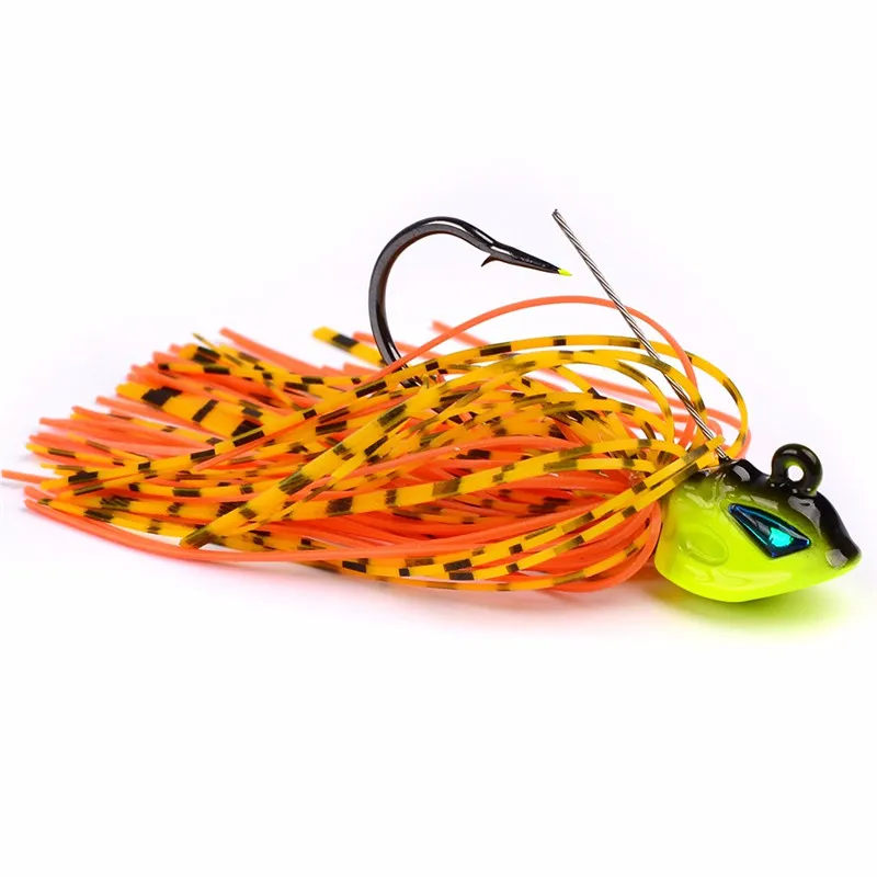 Wąsy kałamarnicy Bass Jigs Spinner Wędkarstwo Przynęty 8cm 13g Brody Tail 3d Realistyczne ryby oczy z dużym pojedynczym haczykiem