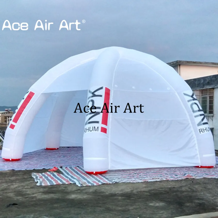 Specjalny design zdejmowany zamek błyskawiczny nadmuchiwany namiot Spider Tarpaulin ze światłami LED na wydarzenia na sprzedaż