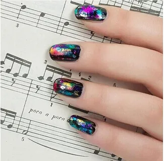 66 Designs Nail Art Transfer Transfer Foils Наклейка, 12 шт. / Лот Красота БЕСПЛАТНО Свободный Клей для ногтей Польская упаковка, Советы для ногтей Украшения Аксессуары Бесплатная Доставка